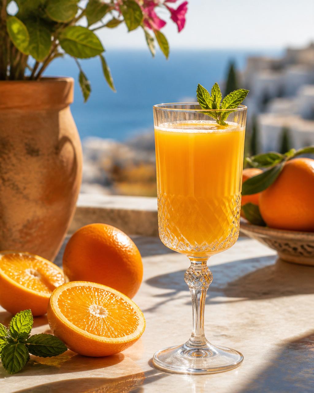 Jus d'orange frais