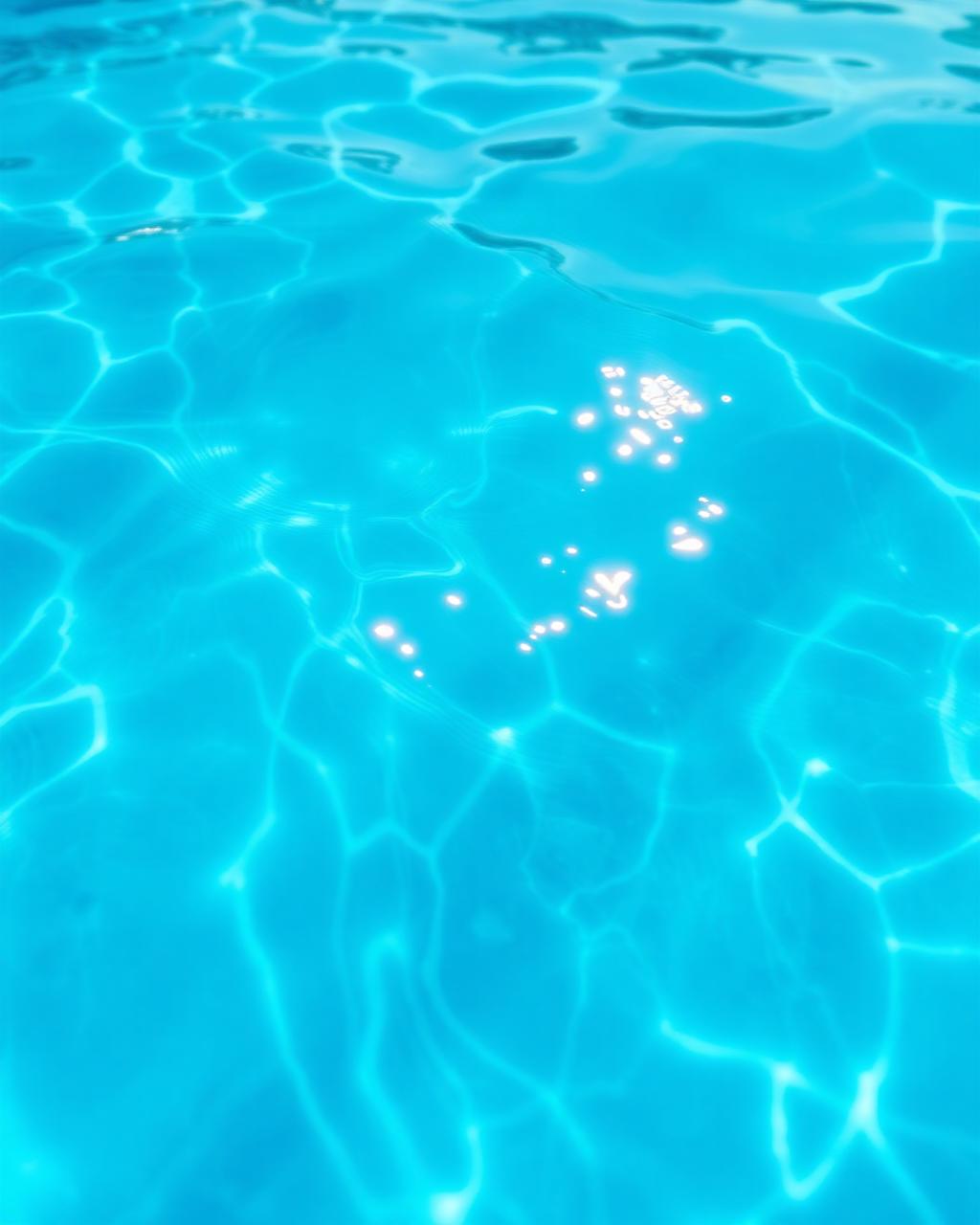 Eau cristalline de la piscine